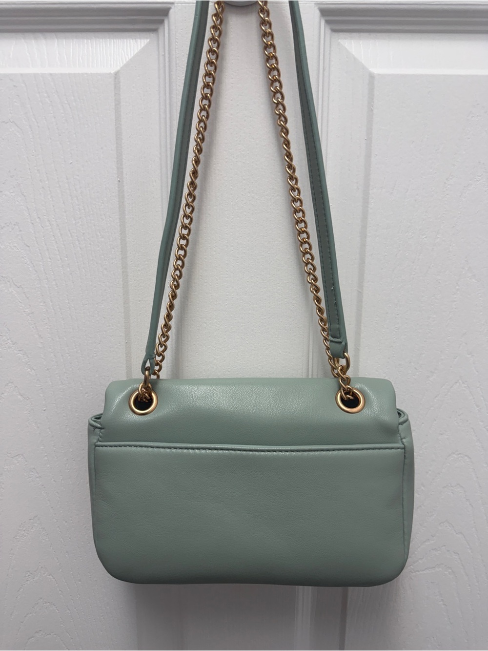 Sam Edelman Blue Green Gold Chain Crossbody Shoulder Bag NEW - Picture 4 of 7